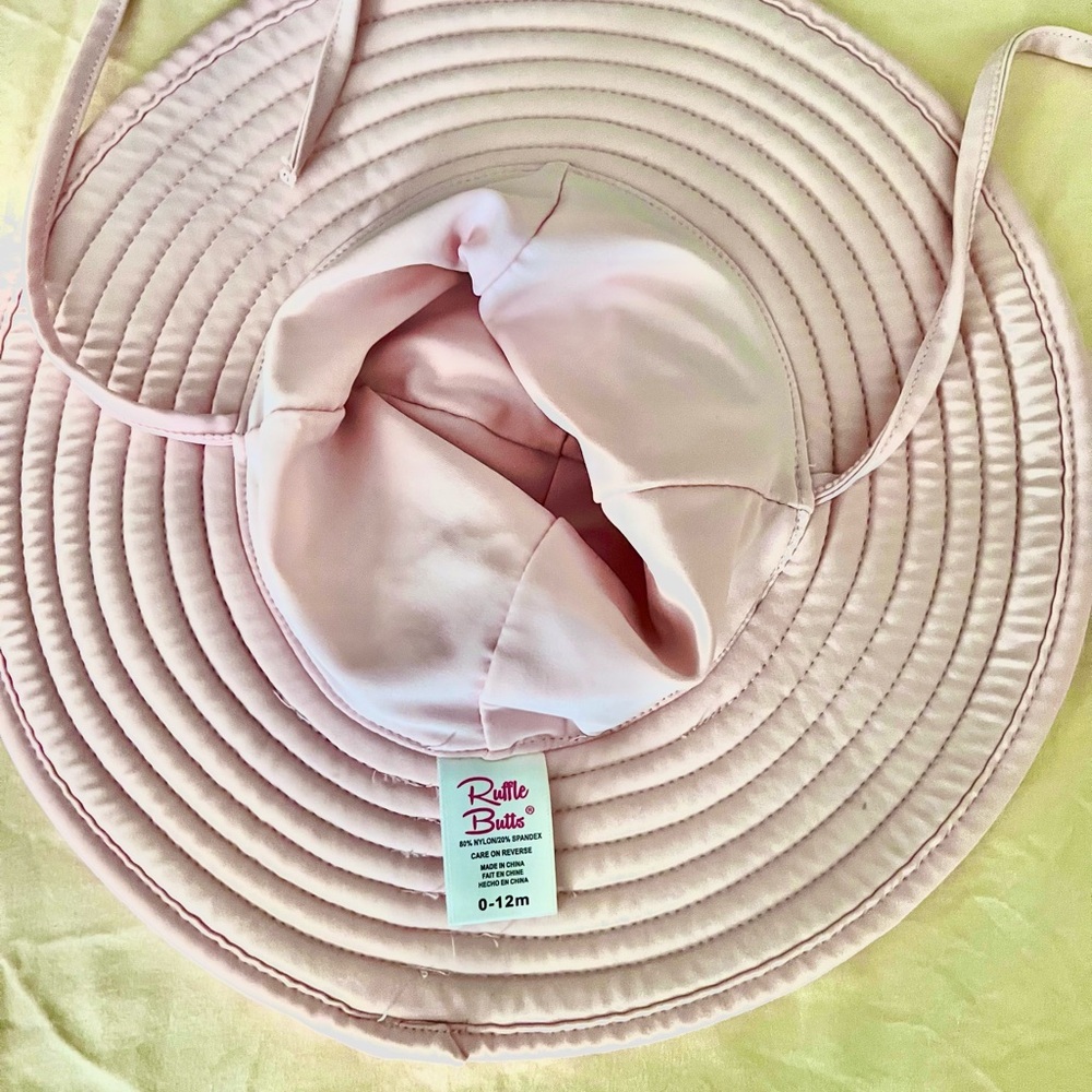 Pink RuffleButts Baby Sun Hat